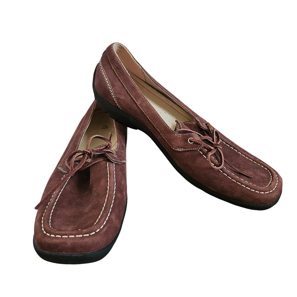 Red Wing 4661 Womens Brown Leather Suede Moc Toe Loafers Shoes Size 9.5 D